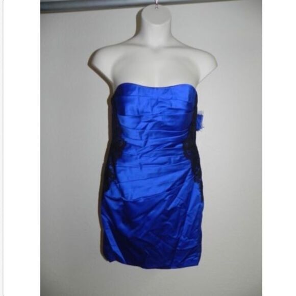 Davids Bridal Dress Size 4 Horizon Strapless NWT - Picture 1 of 4
